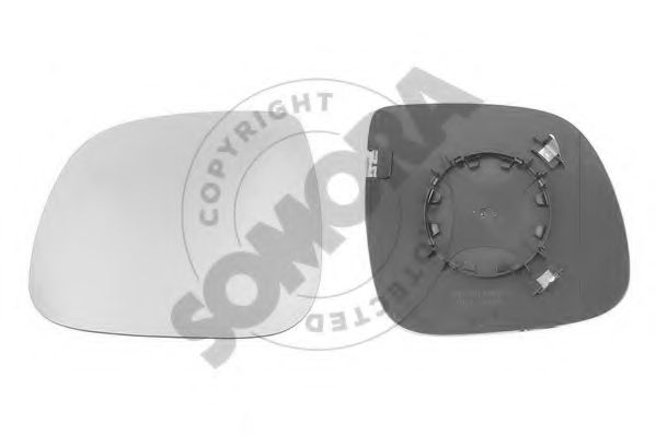 SOMORA 354256G Зеркальное стекло, наружное зеркало для VOLKSWAGEN T5 (Фольксваген Т5) SOMORA 354256G Зеркальное стекло, наружное зеркало для VOLKSWAGEN T5 (Фольксваген Т5)