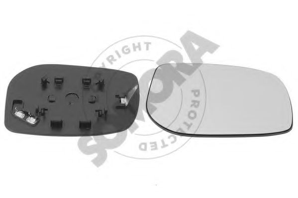 SOMORA 310355G Зеркальное стекло, наружное зеркало для TOYOTA YARIS (Тойота/тоета Ярис) SOMORA 310355G Зеркальное стекло, наружное зеркало для TOYOTA YARIS (Тойота/тоета Ярис)