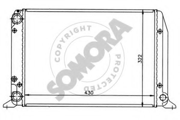 SOMORA 021141 Радиатор, охлаждение двигателя 