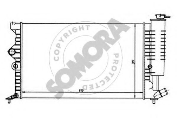 SOMORA 052140 Радиатор, охлаждение двигателя для CITROËN XANTIA (CитроËн Ксантиа) SOMORA 052140 Радиатор, охлаждение двигателя для CITROËN XANTIA (CитроËн Ксантиа)