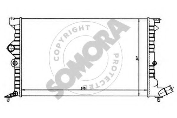 SOMORA 052143 Радиатор, охлаждение двигателя для CITROëN (Cитроëн) SOMORA 052143 Радиатор, охлаждение двигателя для CITROëN (Cитроëн)