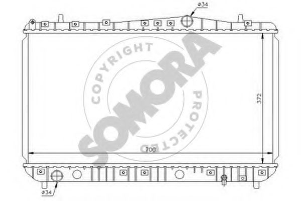SOMORA 064040 Радиатор, охлаждение двигателя для CHEVROLET LACETTI (Шевроле Лачетти) SOMORA 064040 Радиатор, охлаждение двигателя для CHEVROLET LACETTI (Шевроле Лачетти)