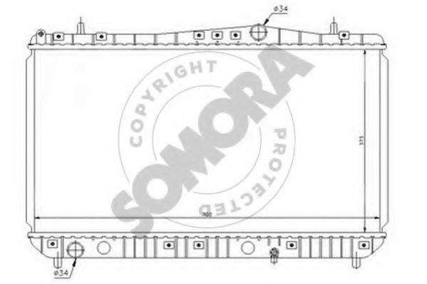 SOMORA 064540 Радиатор, охлаждение двигателя для CHEVROLET REZZO (Шевроле Рэззо) SOMORA 064540 Радиатор, охлаждение двигателя для CHEVROLET REZZO (Шевроле Рэззо)