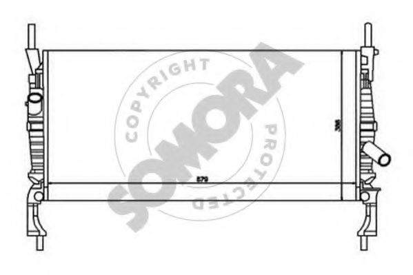 SOMORA 094540 Радиатор, охлаждение двигателя 