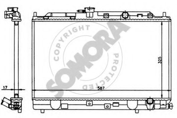 SOMORA 120241 Радиатор, охлаждение двигателя для HONDA CRX II (Хонда Cрх 2) SOMORA 120241 Радиатор, охлаждение двигателя для HONDA CRX II (Хонда Cрх 2)