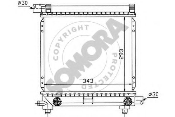 SOMORA 170441 Радиатор, охлаждение двигателя 