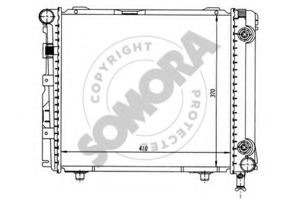 SOMORA 170442A Радиатор, охлаждение двигателя 