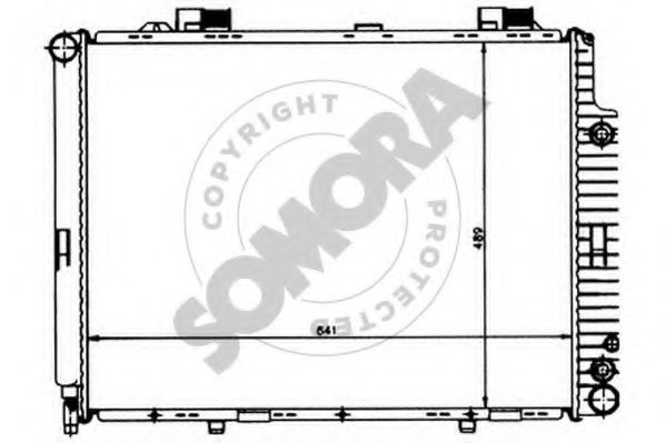SOMORA 170641 Радиатор, охлаждение двигателя 