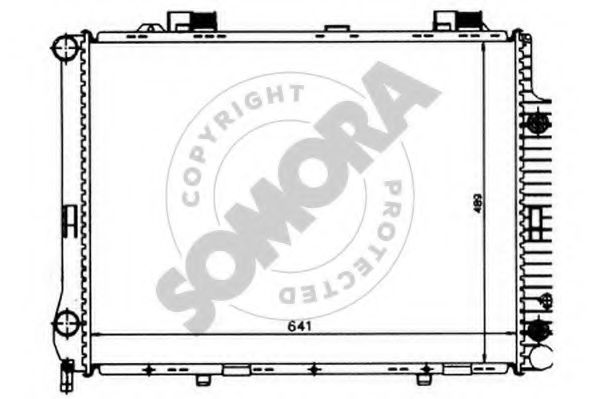 SOMORA 170642 Радиатор, охлаждение двигателя 