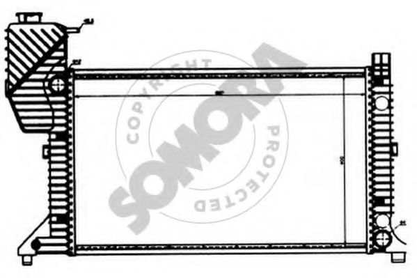 SOMORA 172142 Радиатор, охлаждение двигателя 