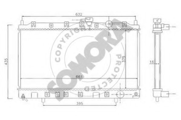 SOMORA 185140A Радиатор, охлаждение двигателя 
