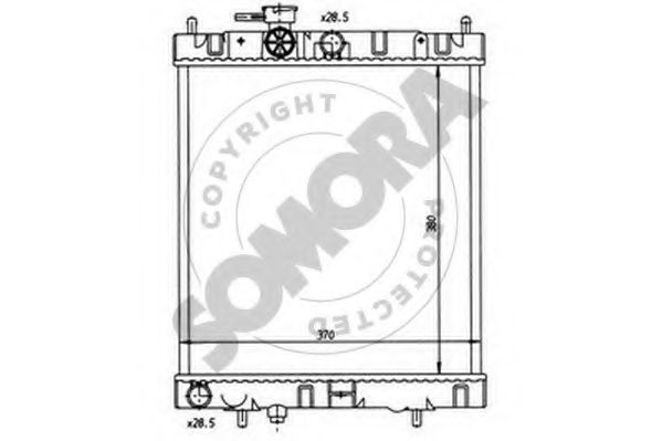 SOMORA 190840 Радиатор, охлаждение двигателя 