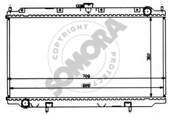 SOMORA 192342 Радиатор, охлаждение двигателя 