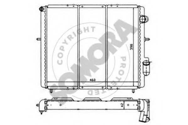 SOMORA 240743 Радиатор, охлаждение двигателя для RENAULT CLIO I (Рено Cлио и) SOMORA 240743 Радиатор, охлаждение двигателя для RENAULT CLIO I (Рено Cлио и)