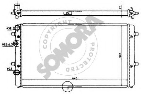 SOMORA 280440 Радиатор, охлаждение двигателя для SEAT IBIZA III (Сеат Ибица 3) SOMORA 280440 Радиатор, охлаждение двигателя для SEAT IBIZA III (Сеат Ибица 3)
