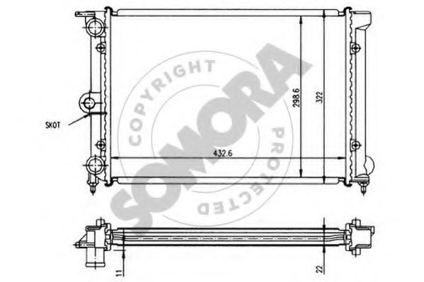 SOMORA 350540 Радиатор, охлаждение двигателя для VOLKSWAGEN JETTA (Фольксваген Жэтта) SOMORA 350540 Радиатор, охлаждение двигателя для VOLKSWAGEN JETTA (Фольксваген Жэтта)