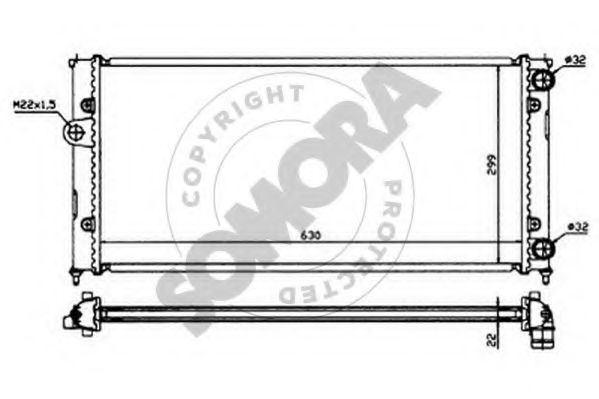 SOMORA 350842 Радиатор, охлаждение двигателя для VOLKSWAGEN (Фольксваген) SOMORA 350842 Радиатор, охлаждение двигателя для VOLKSWAGEN (Фольксваген)
