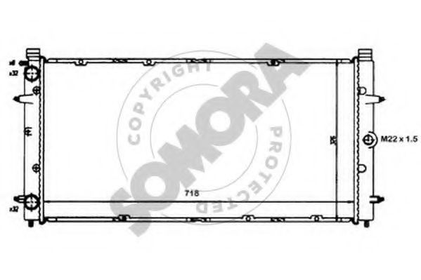 SOMORA 354040 Радиатор, охлаждение двигателя для VOLKSWAGEN T4 MULTIVAN (Фольксваген Т4 мултиvан) SOMORA 354040 Радиатор, охлаждение двигателя для VOLKSWAGEN T4 MULTIVAN (Фольксваген Т4 мултиvан)