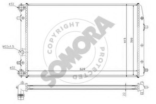 SOMORA 355442 Радиатор, охлаждение двигателя для SEAT IBIZA IV (Сеат Ибица 4) SOMORA 355442 Радиатор, охлаждение двигателя для SEAT IBIZA IV (Сеат Ибица 4)