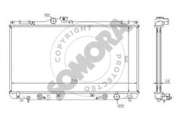 SOMORA 371040 Радиатор, охлаждение двигателя для LEXUS IS CROSS (Лексус Ис крос) SOMORA 371040 Радиатор, охлаждение двигателя для LEXUS IS CROSS (Лексус Ис крос)