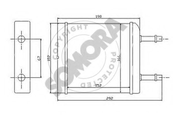 SOMORA 060050 Теплообменник, отопление салона для DAEWOO (Дэу) SOMORA 060050 Теплообменник, отопление салона для DAEWOO (Дэу)