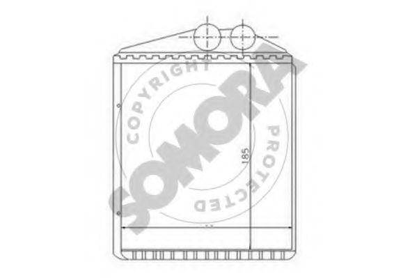SOMORA 210650 Теплообменник, отопление салона для OPEL VECTRA C (Опель Вектра с) SOMORA 210650 Теплообменник, отопление салона для OPEL VECTRA C (Опель Вектра с)