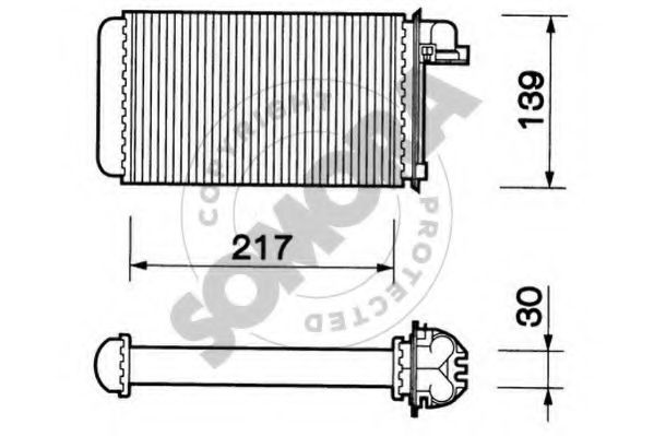SOMORA 221150 Теплообменник, отопление салона для PEUGEOT 205 II (Пежо 205 2) SOMORA 221150 Теплообменник, отопление салона для PEUGEOT 205 II (Пежо 205 2)