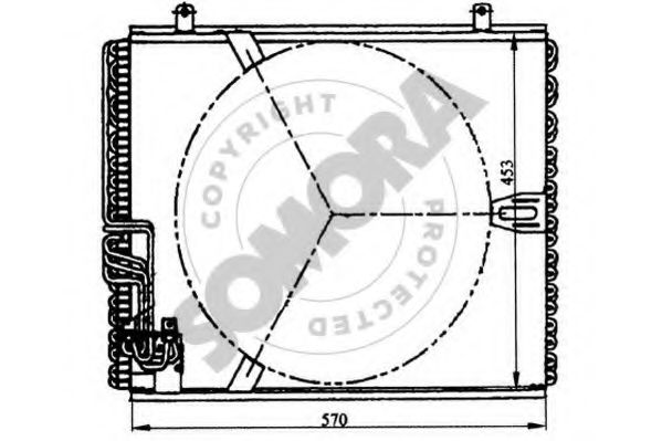 SOMORA 041160 Конденсатор, кондиционер для BMW 7 (Бмв 7) SOMORA 041160 Конденсатор, кондиционер для BMW 7 (Бмв 7)