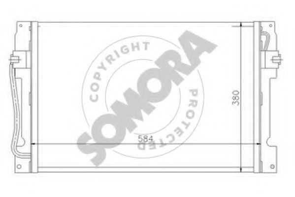 SOMORA 363260 Конденсатор, кондиционер для VOLVO (Вольво) SOMORA 363260 Конденсатор, кондиционер для VOLVO (Вольво)