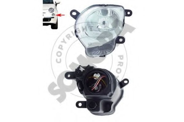 SOMORA 080212 Основная фара для FIAT 500 C (Фиат 500 c) SOMORA 080212 Основная фара для FIAT 500 C (Фиат 500 c)