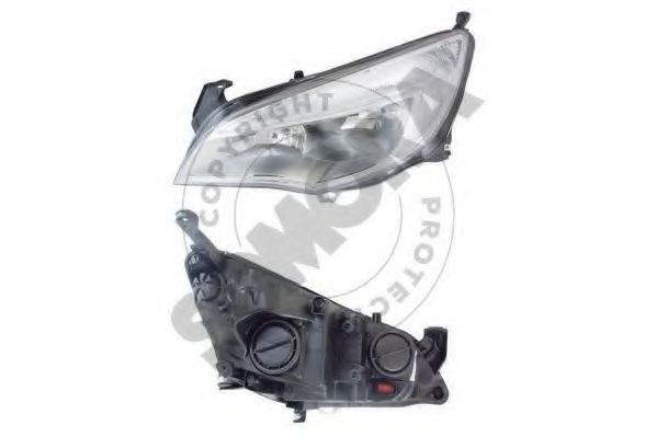 SOMORA 212016H Основная фара для OPEL (Опель) SOMORA 212016H Основная фара для OPEL (Опель)