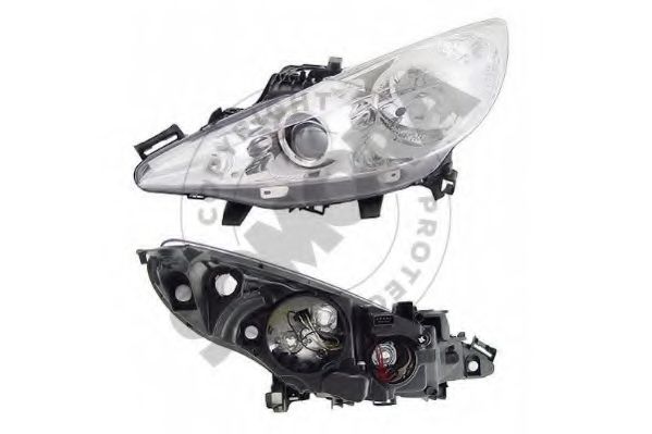 SOMORA 221516A Основная фара для PEUGEOT 207 CC (Пежо 207 сс) SOMORA 221516A Основная фара для PEUGEOT 207 CC (Пежо 207 сс)