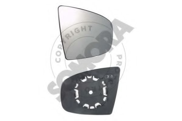 SOMORA 043255G Зеркальное стекло, наружное зеркало для BMW X5 (Бмв Х5)