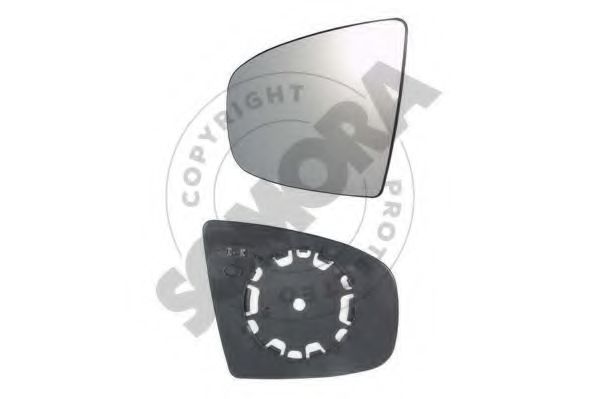 SOMORA 043256G Зеркальное стекло, наружное зеркало для BMW X5 (Бмв Х5)