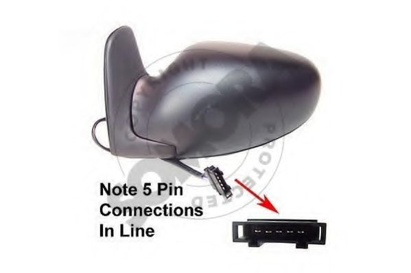 SOMORA 097056A Наружное зеркало для VOLKSWAGEN SHARAN (Фольксваген Шаран)