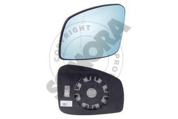 SOMORA 242456GAM Зеркальное стекло, наружное зеркало для RENAULT LAGUNA III ER (Рено Лагуна 3 ер)