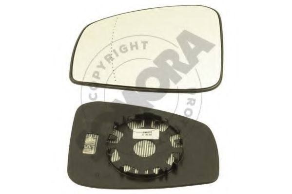 SOMORA 242456GM Зеркальное стекло, наружное зеркало для RENAULT LAGUNA III ER (Рено Лагуна 3 ер)