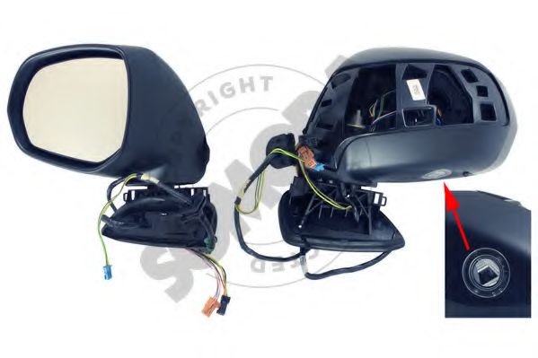 SOMORA 053256BM Наружное зеркало для CITROËN C4 PICASSO I (CитроËн С4 пикассо 1) SOMORA 053256BM Наружное зеркало для CITROËN C4 PICASSO I (CитроËн С4 пикассо 1)
