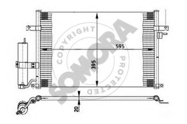 SOMORA 064060 Конденсатор, кондиционер для DAEWOO LACETTI (Дэу Лачетти) SOMORA 064060 Конденсатор, кондиционер для DAEWOO LACETTI (Дэу Лачетти)