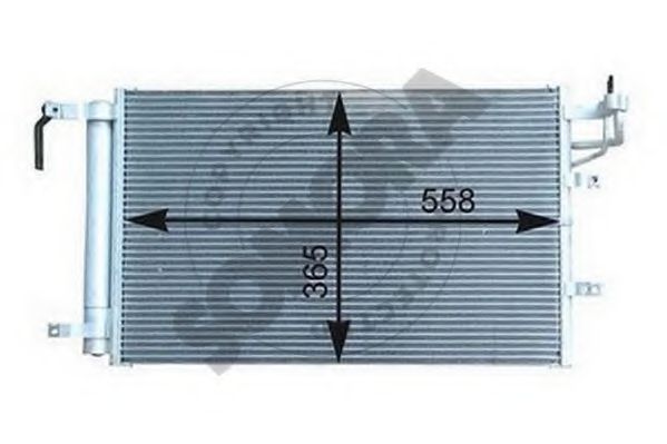 SOMORA 112060A Конденсатор, кондиционер для KIA CERATO (Киа Cэрато) SOMORA 112060A Конденсатор, кондиционер для KIA CERATO (Киа Cэрато)