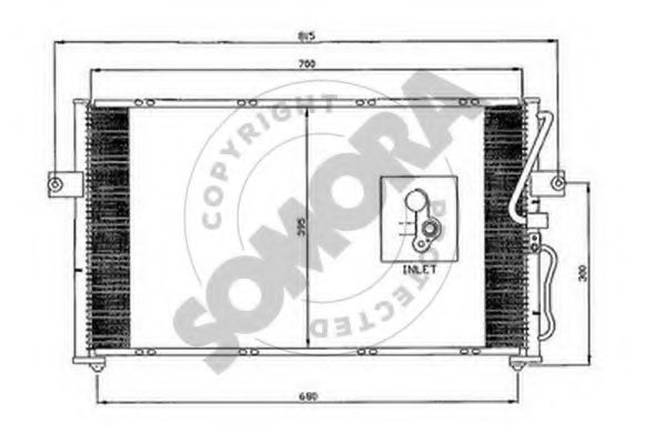SOMORA 115060 Конденсатор, кондиционер для KIA CARNIVAL II (Киа Карнивал 2) SOMORA 115060 Конденсатор, кондиционер для KIA CARNIVAL II (Киа Карнивал 2)