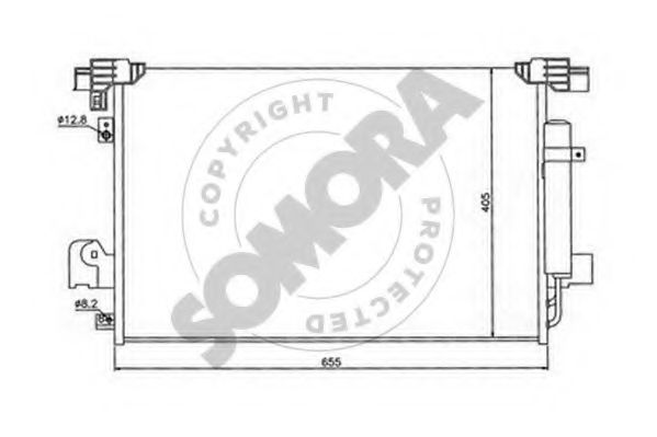 SOMORA 182460 Конденсатор, кондиционер для MITSUBISHI GALANT FORTIS (Митсубиши/митсубиси Галант фортис) SOMORA 182460 Конденсатор, кондиционер для MITSUBISHI GALANT FORTIS (Митсубиши/митсубиси Галант фортис)