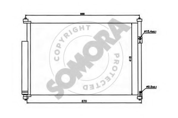 SOMORA 305160 Конденсатор, кондиционер для SUZUKI GRAND NOMADE II (Сузуки Гранд номадэ 2) SOMORA 305160 Конденсатор, кондиционер для SUZUKI GRAND NOMADE II (Сузуки Гранд номадэ 2)