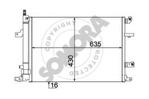 SOMORA 363360A Конденсатор, кондиционер для VOLVO (Вольво) SOMORA 363360A Конденсатор, кондиционер для VOLVO (Вольво)