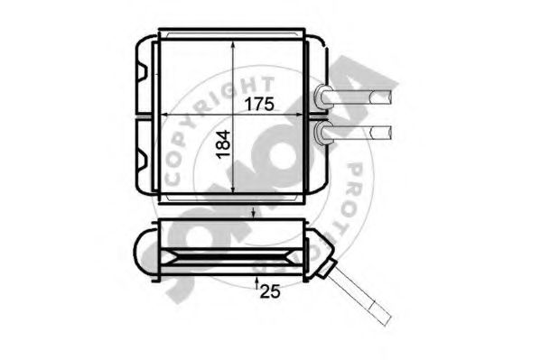 SOMORA 062050 Теплообменник, отопление салона для DAEWOO (Дэу) SOMORA 062050 Теплообменник, отопление салона для DAEWOO (Дэу)