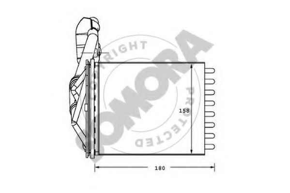 SOMORA 080550 Теплообменник, отопление салона для FIAT 500 C (Фиат 500 c) SOMORA 080550 Теплообменник, отопление салона для FIAT 500 C (Фиат 500 c)