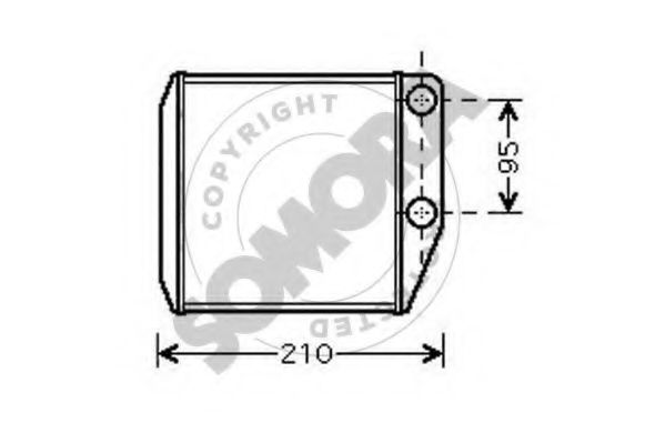SOMORA 081550 Теплообменник, отопление салона для ABARTH PUNTO (Абартх Пунто) SOMORA 081550 Теплообменник, отопление салона для ABARTH PUNTO (Абартх Пунто)
