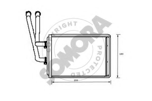 SOMORA 085250 Теплообменник, отопление салона для FIAT ULYSSE (Фиат Улисс) SOMORA 085250 Теплообменник, отопление салона для FIAT ULYSSE (Фиат Улисс)