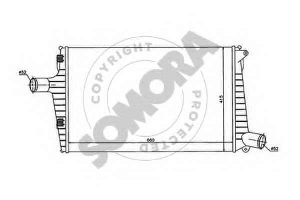 SOMORA 020945 Интеркулер 