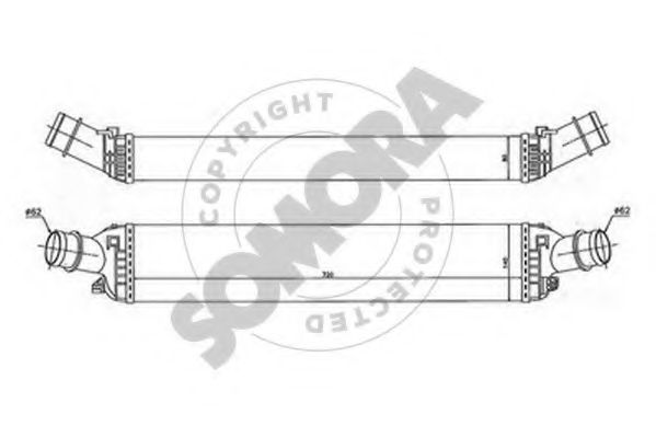 SOMORA 021745A Интеркулер 